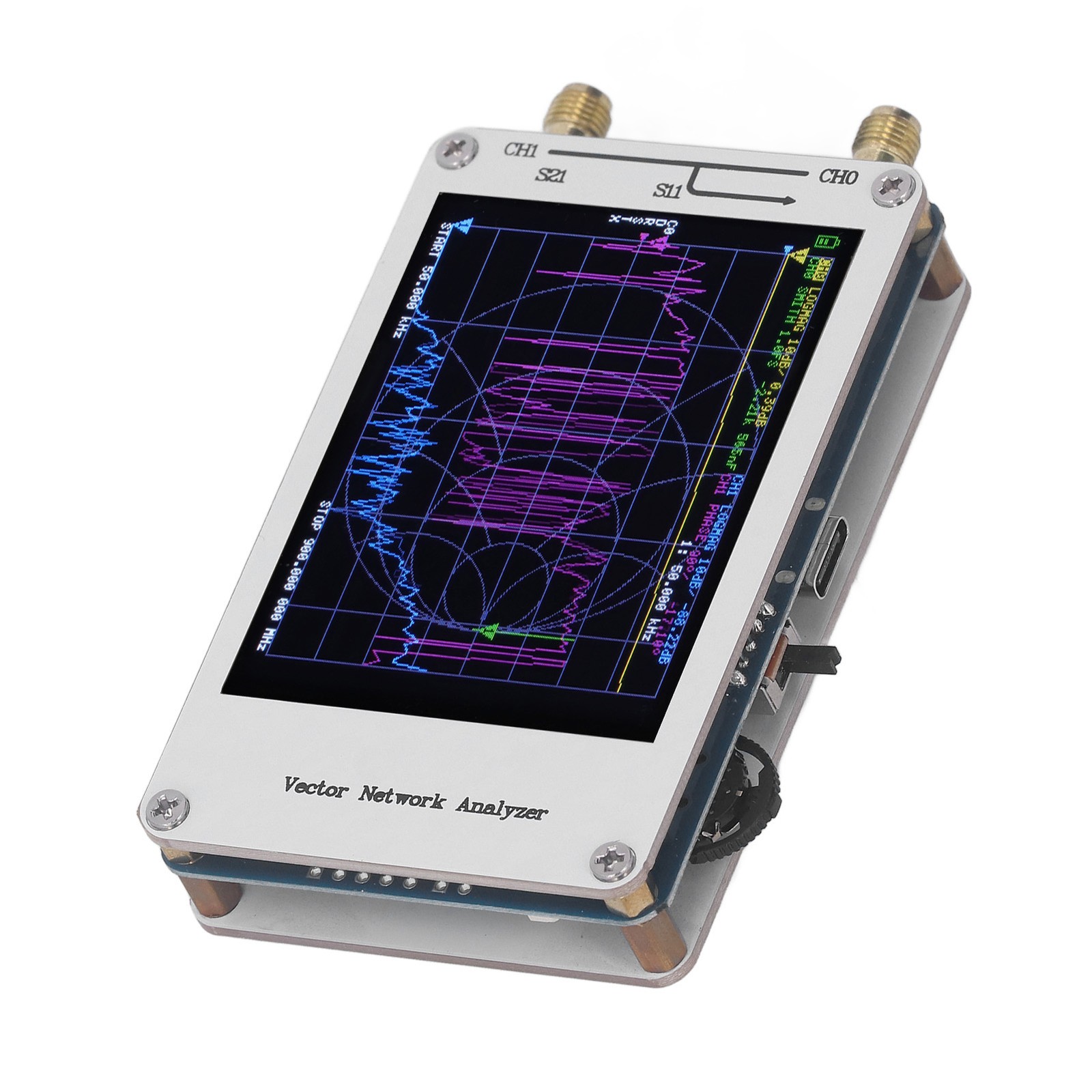 50KHz-900MHz Vector Network Analyzer 2.8 Touch Screen