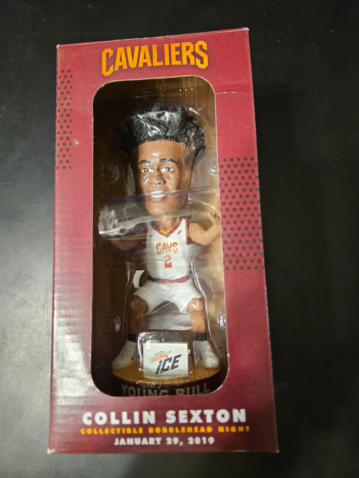 2019 Collin Sexton Bobblehead Cleveland Cavaliers Utah Jazz SGA from 01/29/19