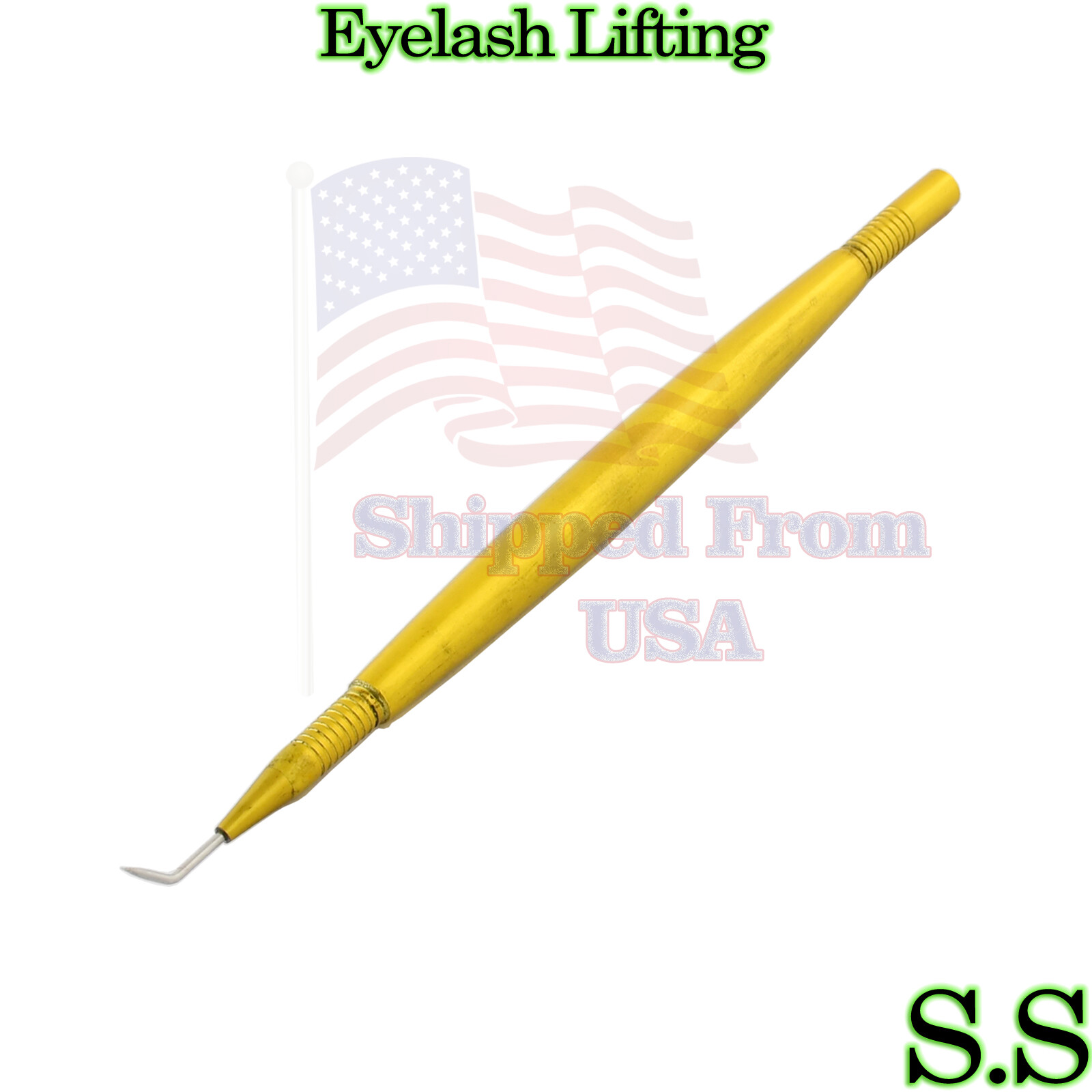 Eyelash Lifting Lifter Eyelashes Extension Separating Tool Yellow Coated