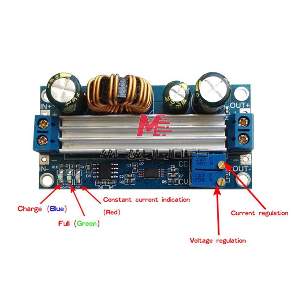DC-DC 3A 35W Buck Boost Converter Auto Step up/down CC CV Regulator Power Module