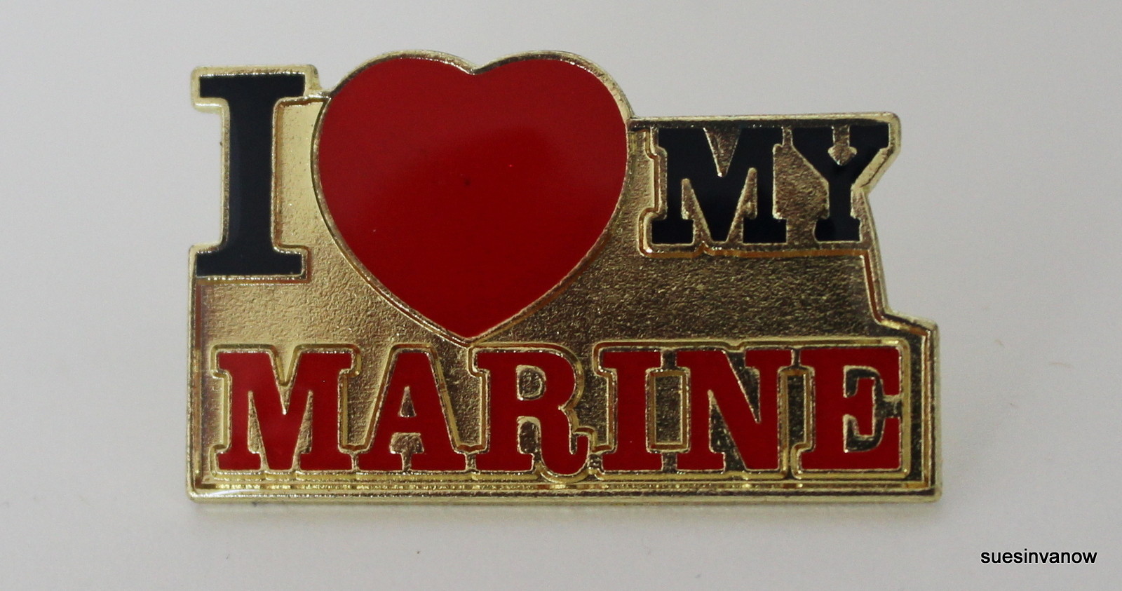 NEW Pin I Love My Marine Motorcycle Corps Service Military USA Hat Tac