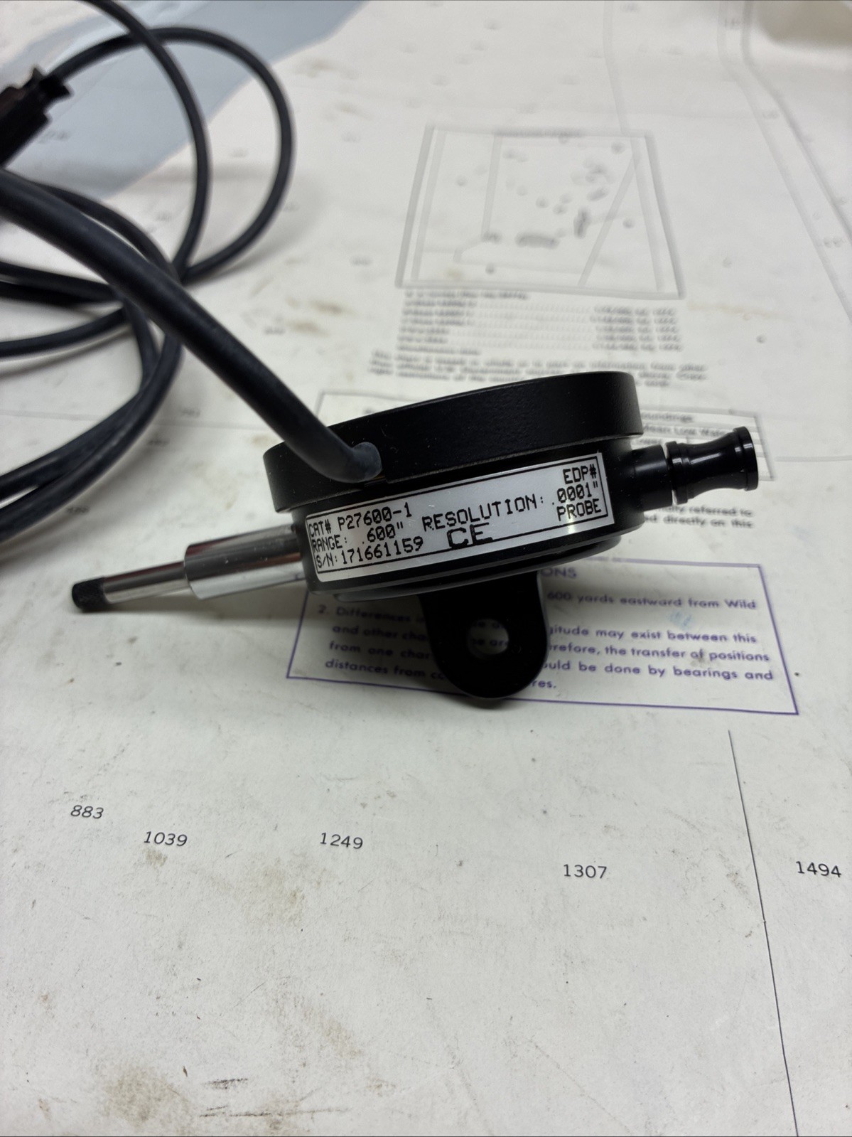 Starrett Probe/ for Remote Display P27600-1 NEW - 1" Digital Indicator .600