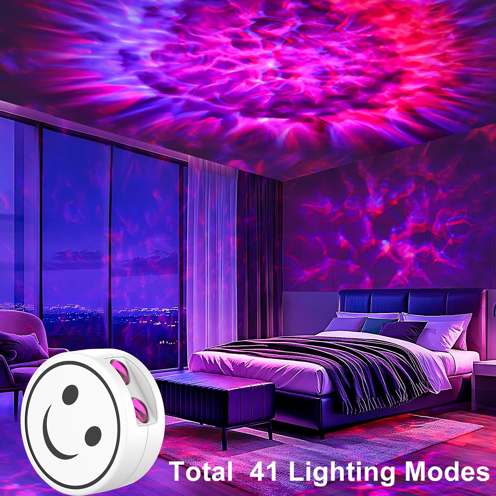 Galaxy Projector for Bedroom, Galaxy Light Projector with 41 Lighting Modes, ...