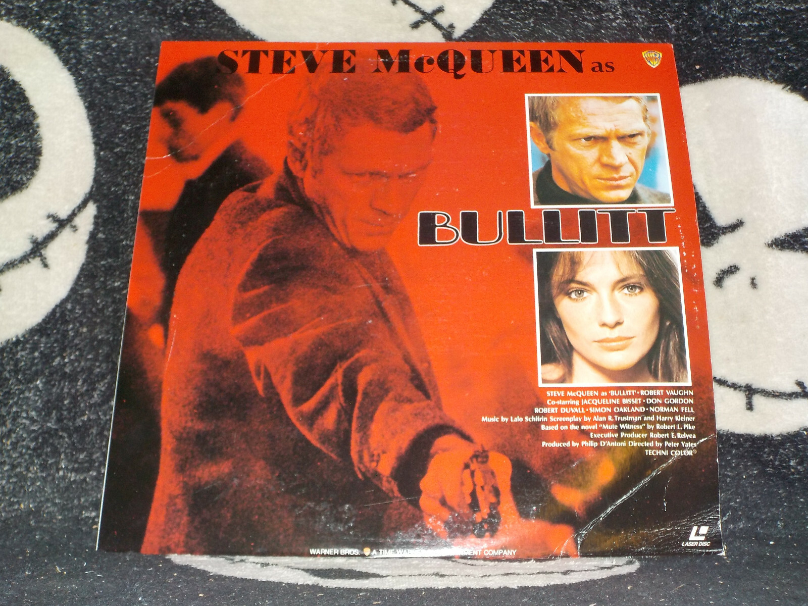Bullitt Widescreen Laserdisc Japan Steve McQueen Robert Vaughn Duvall FreeShip50
