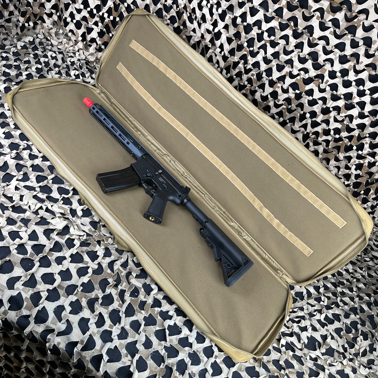 NEW Warrior Paintball 42" Single Rifle Gun Case - Tan