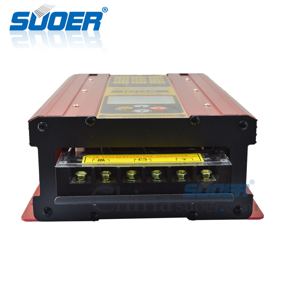 Suoer 12v/24v/48v 100A mppt solar charge controller solar regulator lcd controll