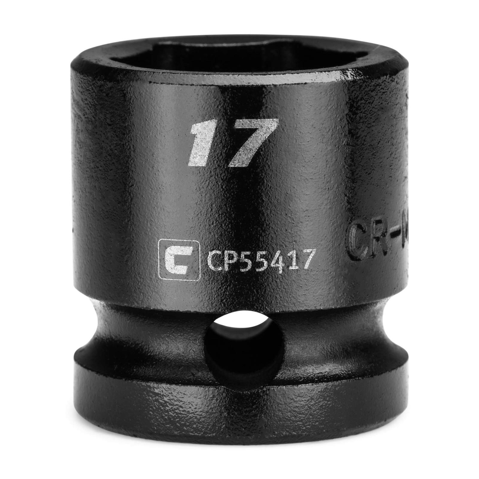 Capri Tools 17 mm Stubby Impact Socket, 1/2 in. Drive, 6-Point, Metric, 17