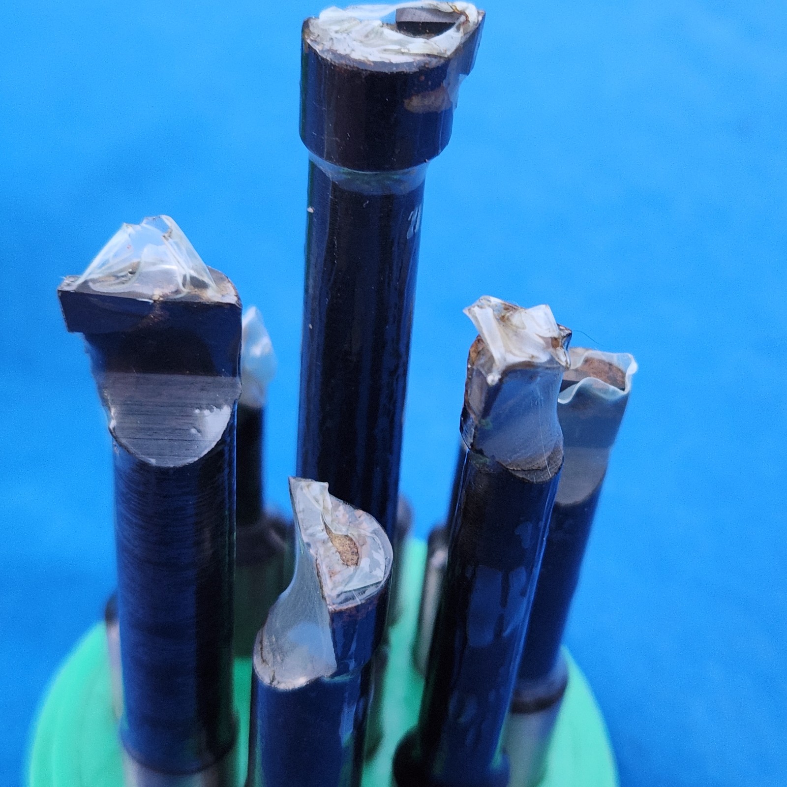 9-piece set C-6 Carbide-tipped Lathe Boring Bars 5/16", 7/16", 9/`16" - new
