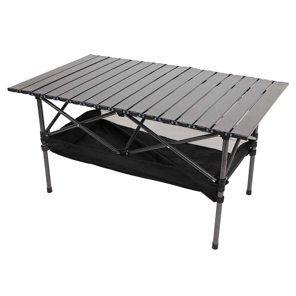 Aluminum Camping Table, Folding Outdoor Picnic Table W/ Bag For Picnic BBQ Desk