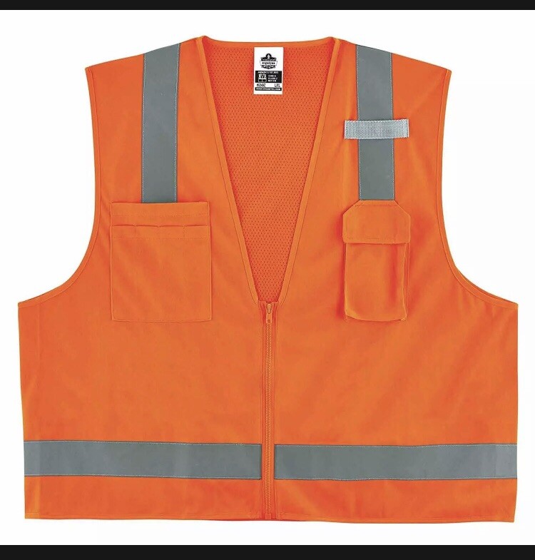 Ergodyne - 8249Z 4XL/5XL Orange Class 2 Economy Surveyors Vest