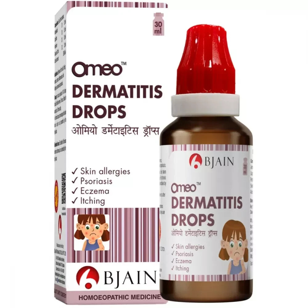 BJain Omeo Dermatitis Drops (30ml) Homeopathic Free Shipping World Wide
