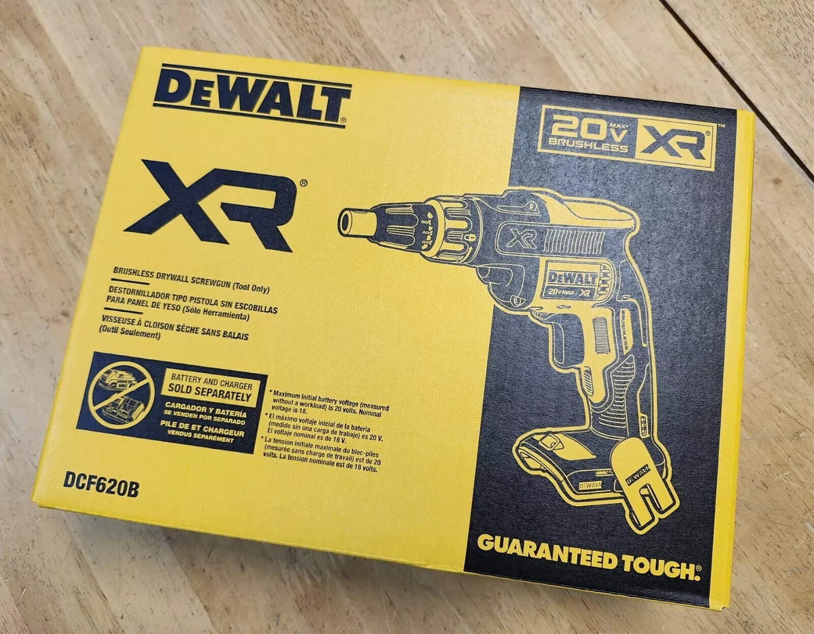 NEW Dewalt DCF620B MAX XR 20V Cordless DRYWALL SCREWGUN DCF620N-XJ NEW WARRANTY!