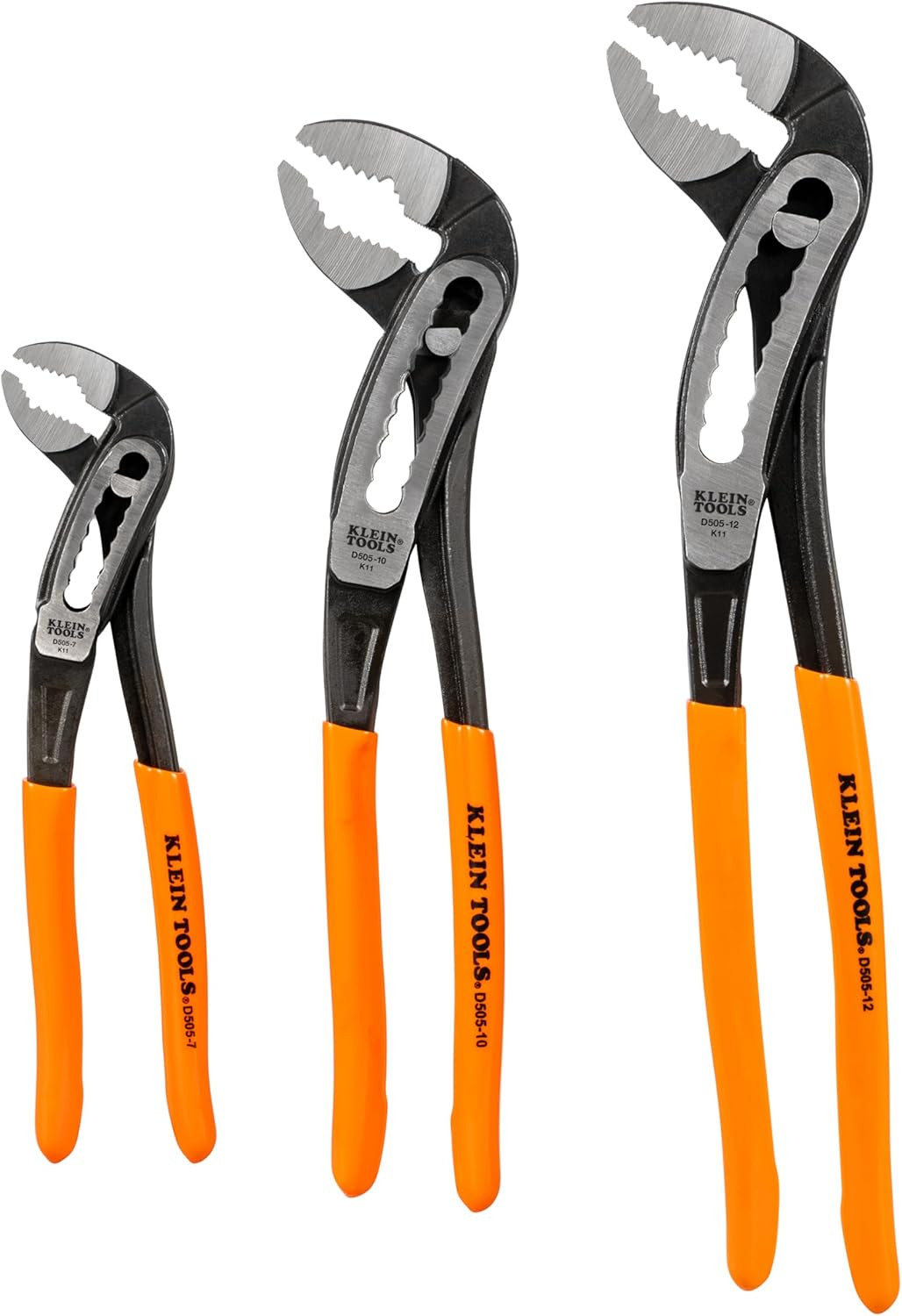 D5053KIT 3-Piece Classic Klaw Pump Pliers Set, 7-Inch, 10-Inch, and 12-Inch Pump
