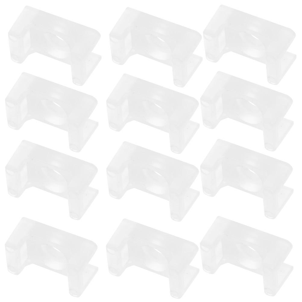 100Pcs Durable Reusable Nylon Saddle Cable Tie Holder White with Screw Hole