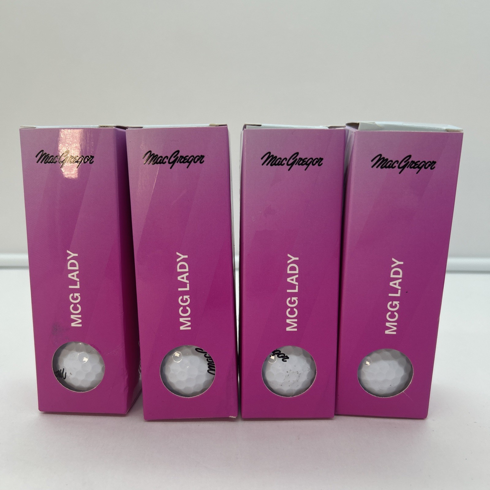 MacGregor MCG LADY 4 - 3 Packs Golf Balls Pink Boxes NIB