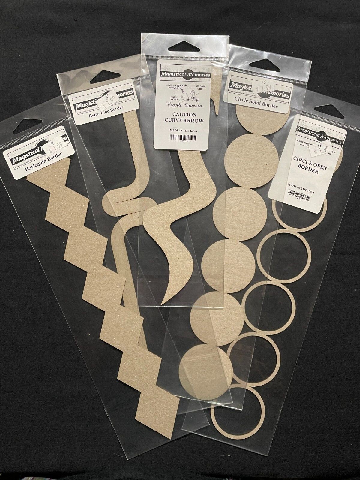 MAGISTICAL MEMORIES CHIPBOARD BORDERS ASSORTED