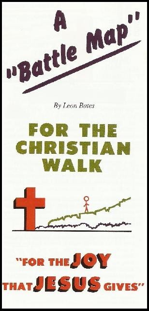 A "BATTLE MAP" by Leon Bates, 1974. New Pack of 100 Brochures / Tracts.