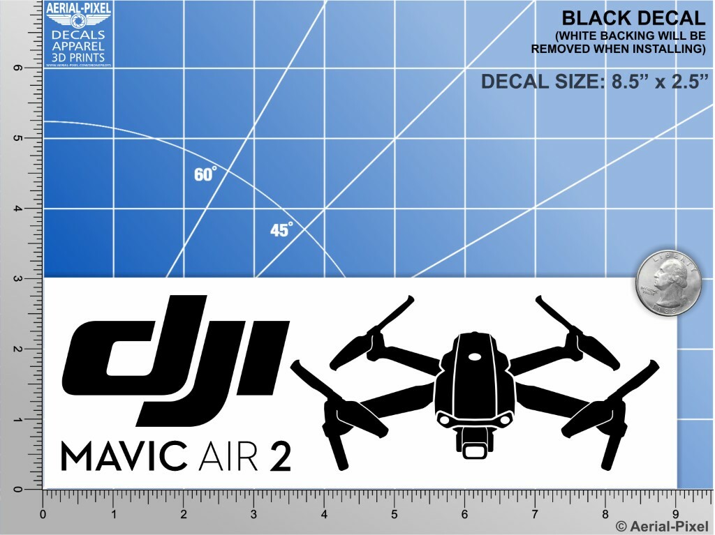 New DJI Mavic Air 2 Window / Case Decal Drone Sticker