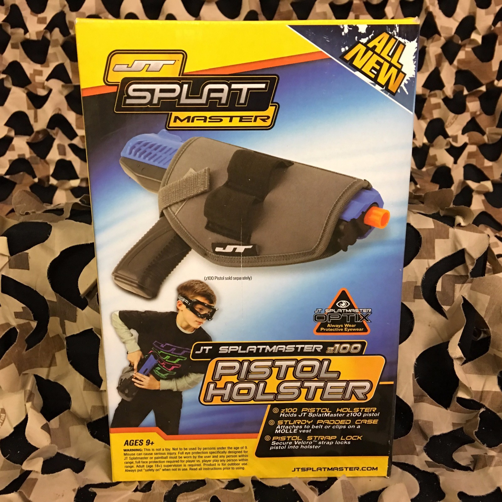 NEW JT Splatmaster Z100 .50 cal Paintball Pistol Holster
