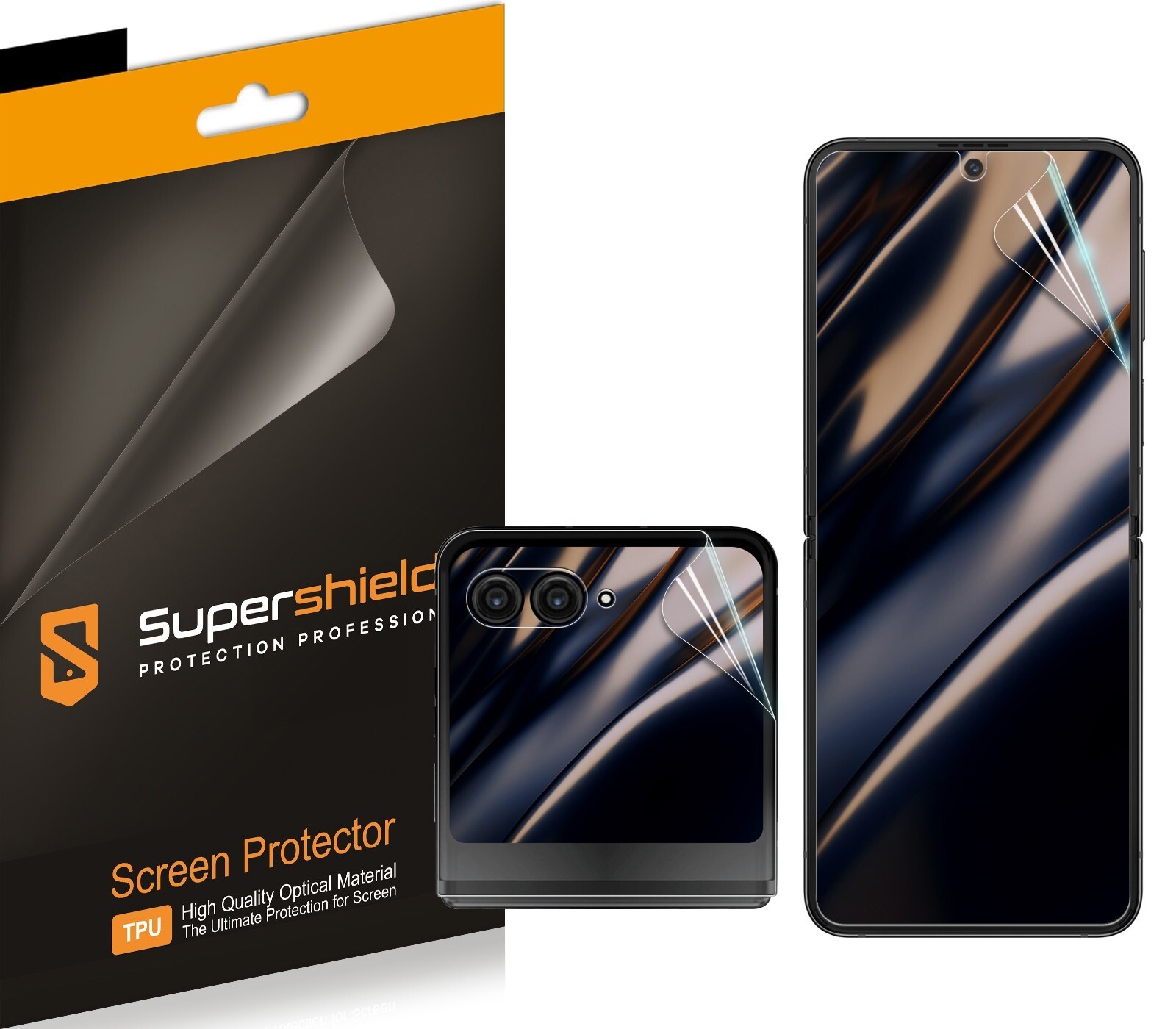 2X Supershieldz Clear Screen Protector for Motorola Razr+/ Plus 2023 (TPU)