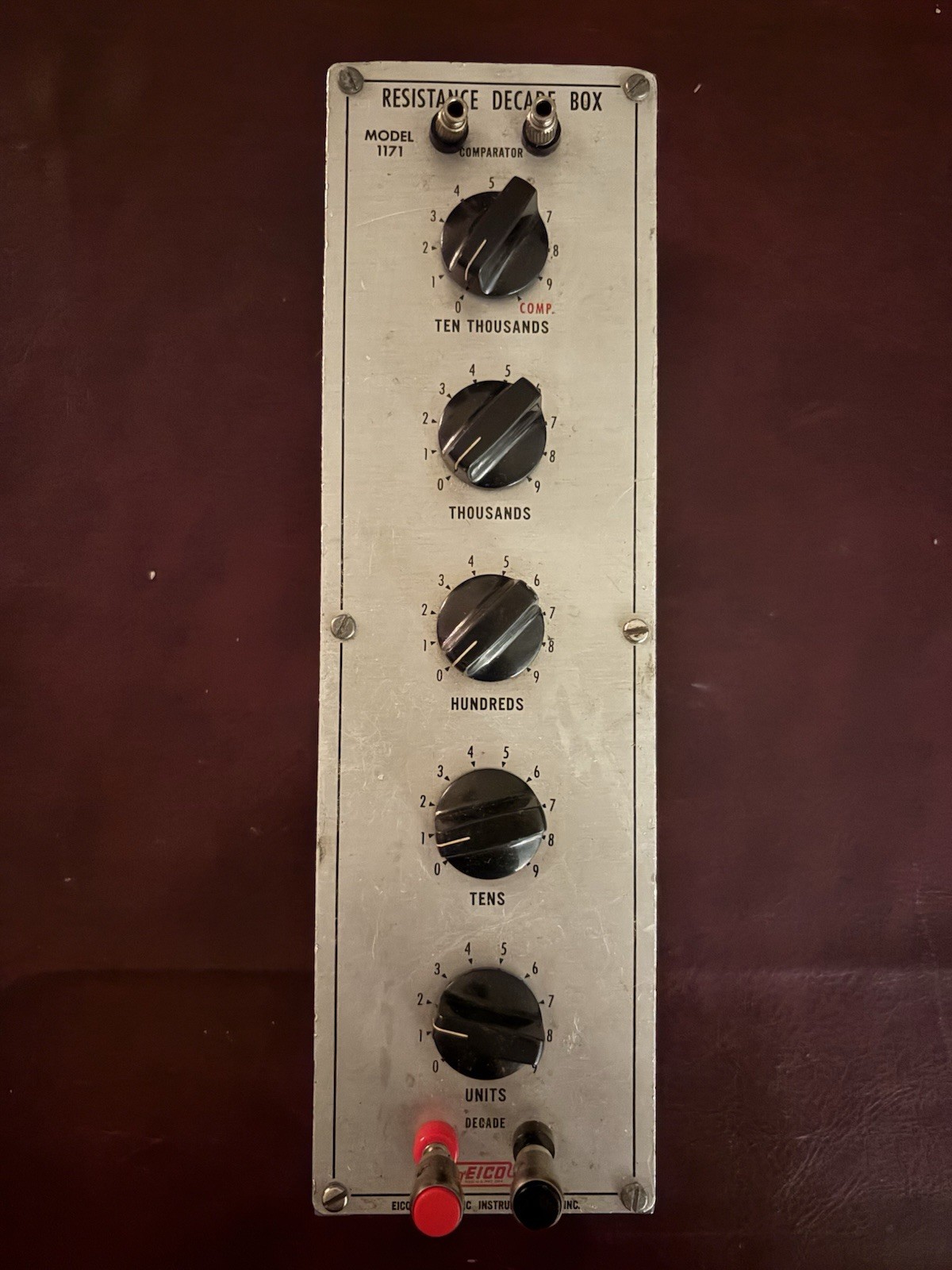 Eico Resistance Decade Box Model 1171 Resistor Used Tested