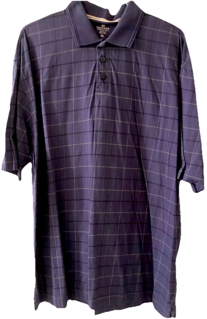 Mens Dockers Premium Golf Shirt Polo Size XL Great Condition 54” Chest