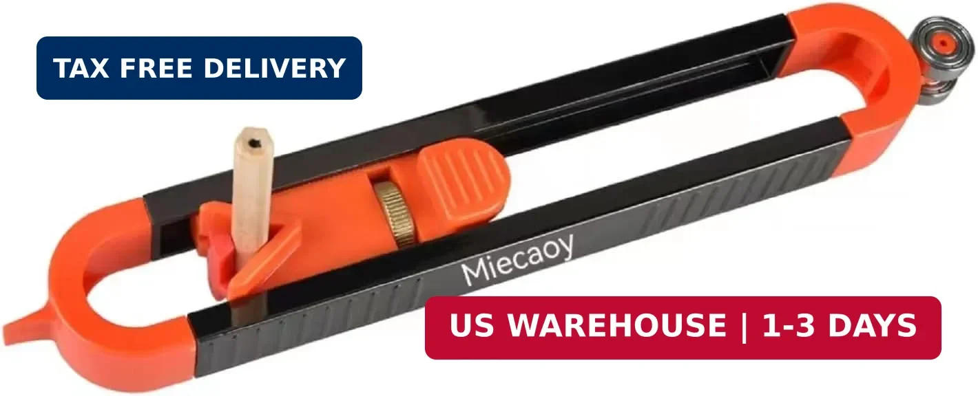 Precise Contour Gauge Scribe-Tool Woodworking - With Lock For Pencil, Profile Sc