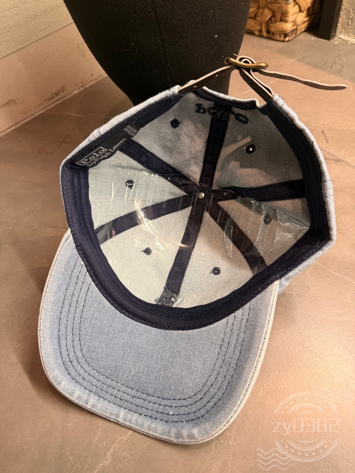 POLO Men's Adult Sport Casual Adjustable Denim Embroidered Baseball Cap Hat