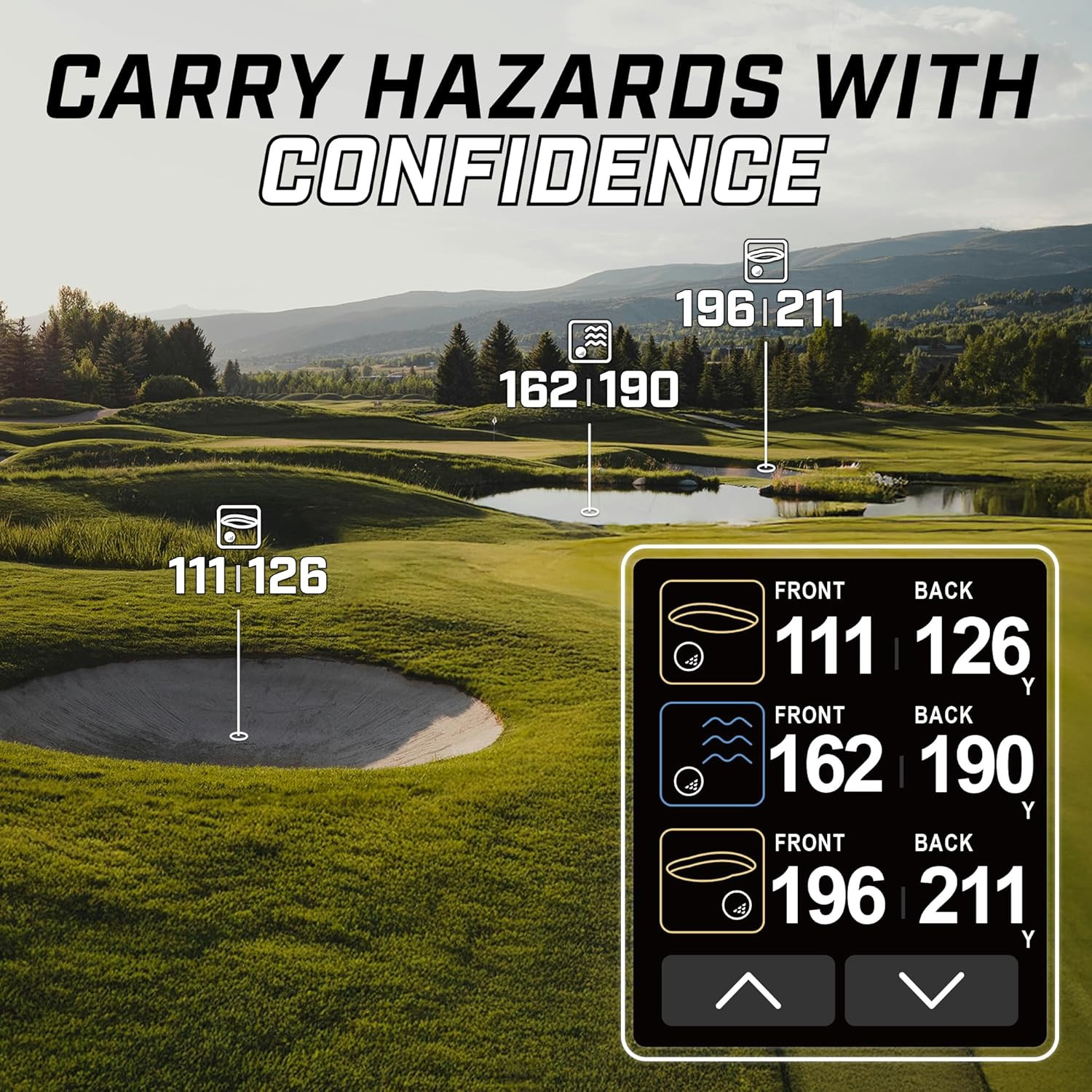Swami Golf GPS Rangefinder - Color Display & Scorekeeper