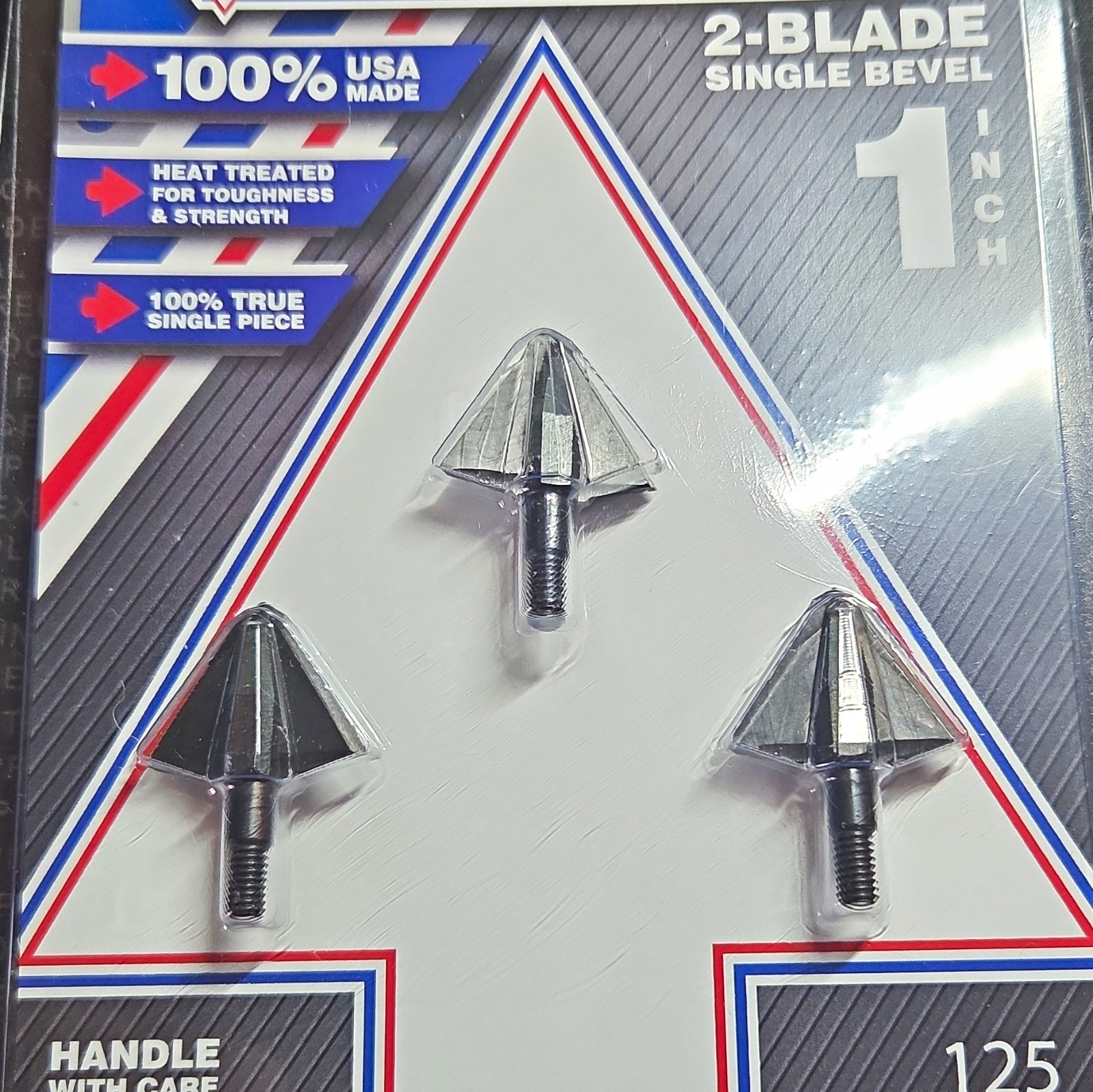 Tooth Of The Arrow Single Bevel Broadheads, 125 Grain 1 in