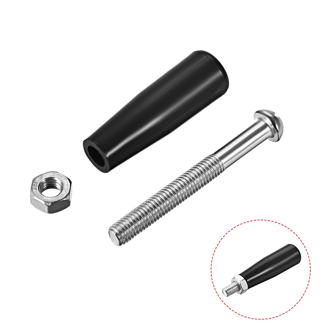 Screw Clamping Knobs Knobs M8 x 47mm Threaded Swivel Metal Handle