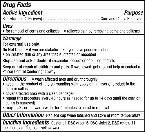 CornStick Maximum Strength Salicylic Acid Solid-Stick 0.2 Ounce (Pack of 1)