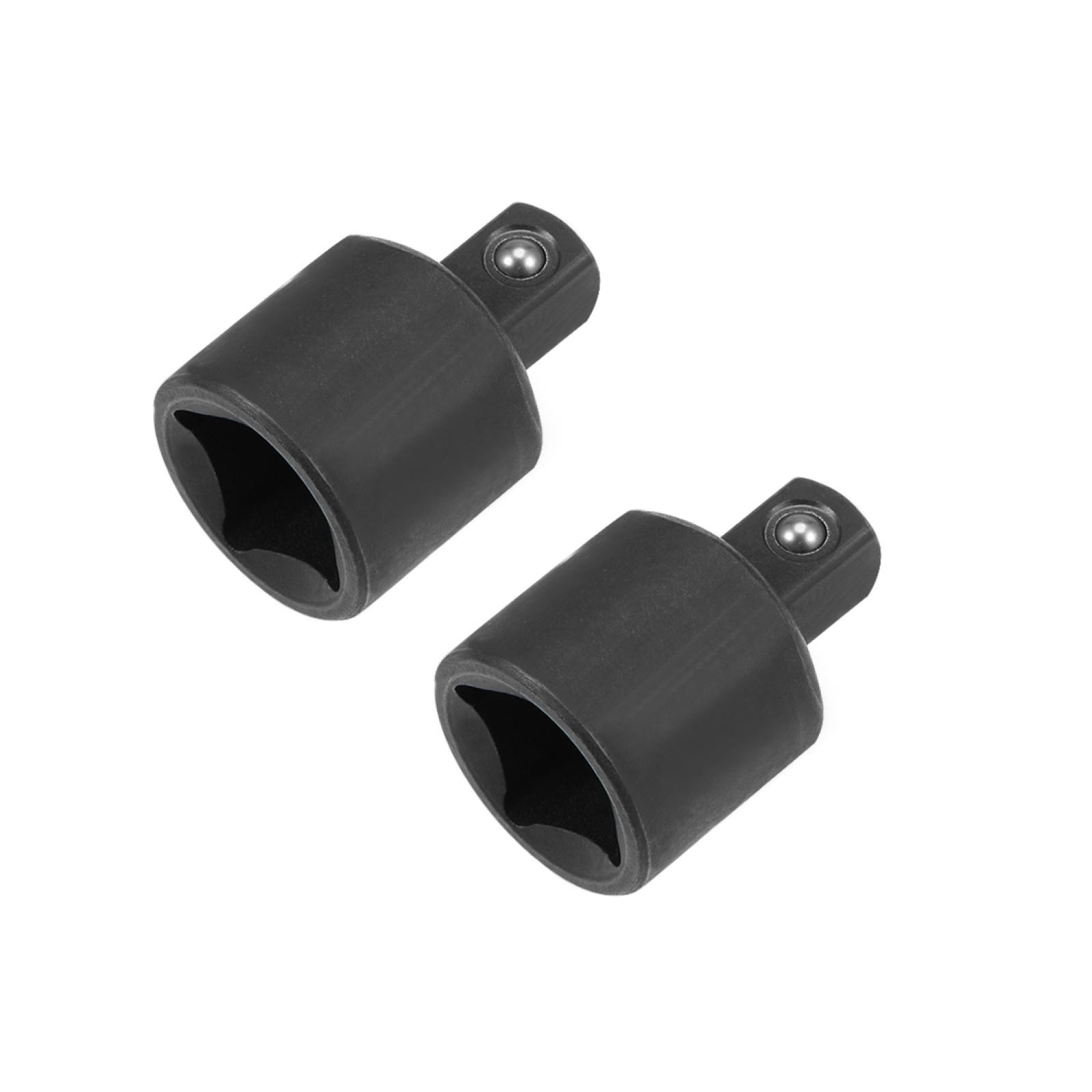 2pcs 3/8 Inch Drive x 1/4 Inch Socket Reducer Female to Male Cr-V