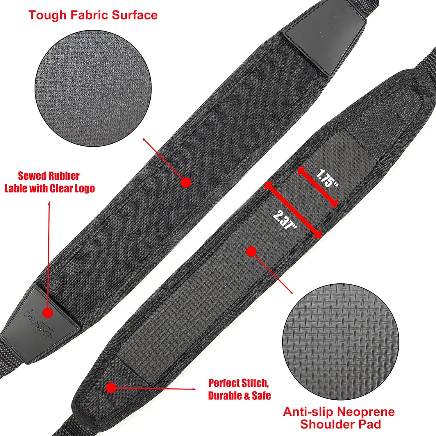 No Drill Stalker Sling No Swivel Two Point Shotgun Sling, Universal Neoprene ...