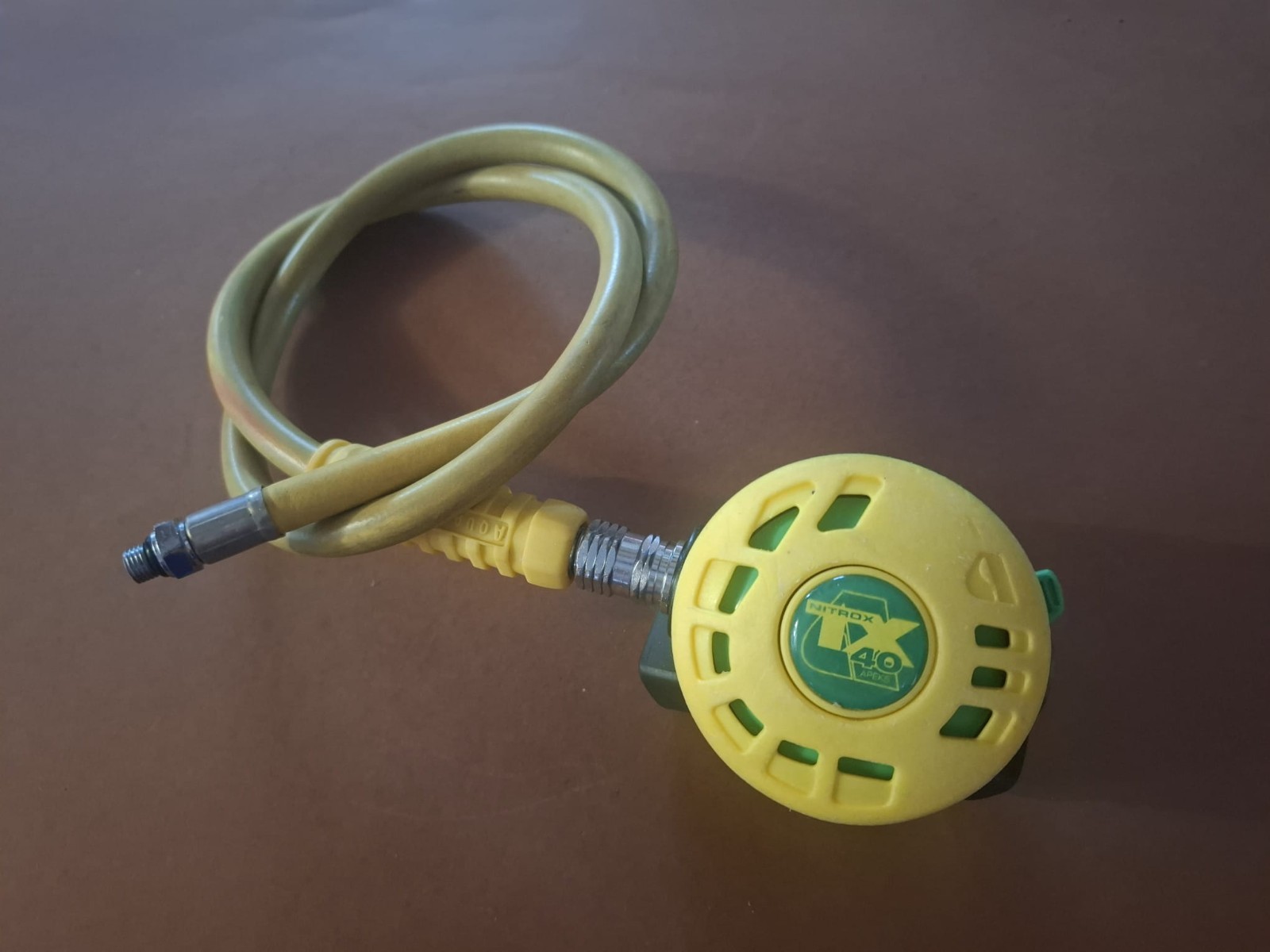 APEKS TX40 NITROX Octopus 2nd Stage Scuba Regulator Octo Yellow  & Green