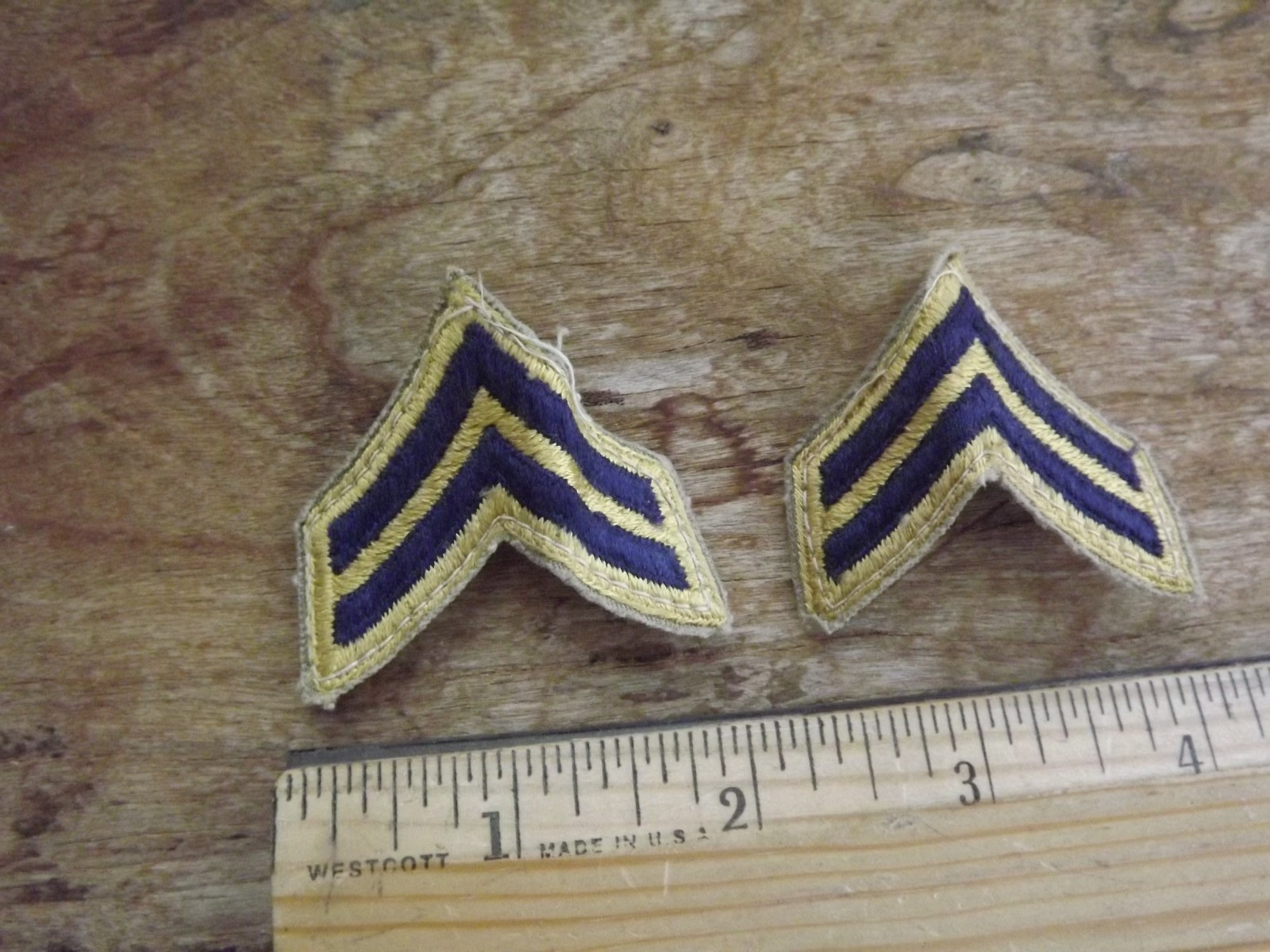 Pair, 1948-Pattern Army Corporal Combat Chevrons - INV# C1847