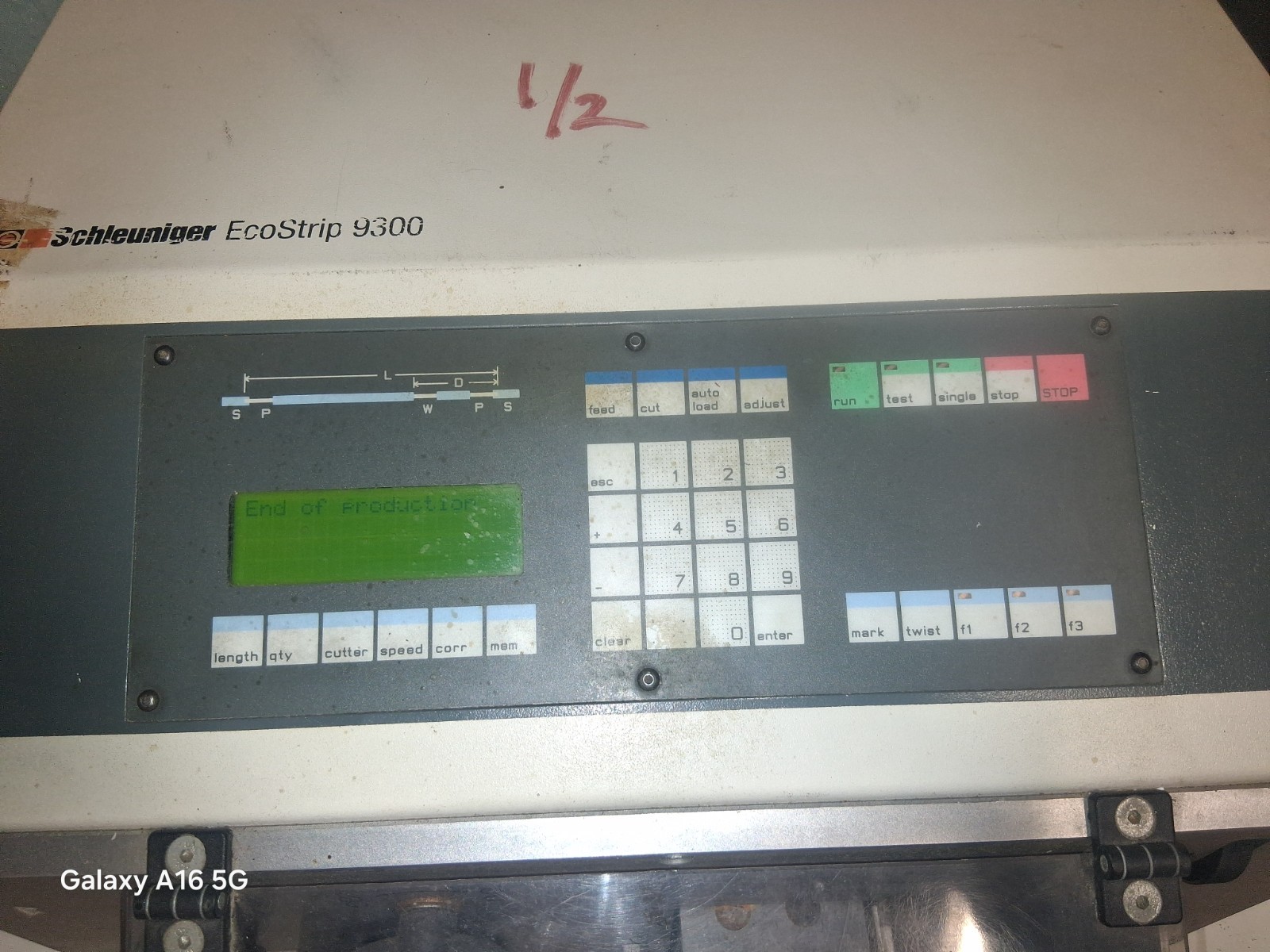 SCHLEUNIGER EcoStrip 9300 Model ES 9300 Automatic Wire Stripping Machine