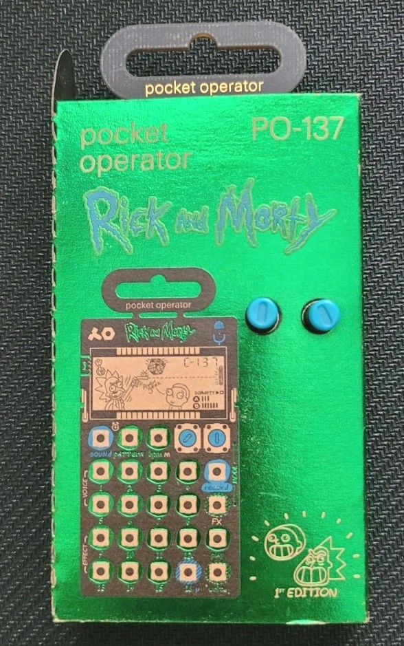 Rick And Morty Teenage Engineering PO-137 BUNDLE w/ Case (Unopened)obo