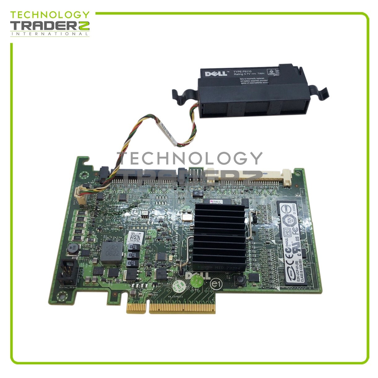 DX481 Dell PowerEdge 2900 2950 SCSI SAS RAID Controller Card W/ 1x Battery