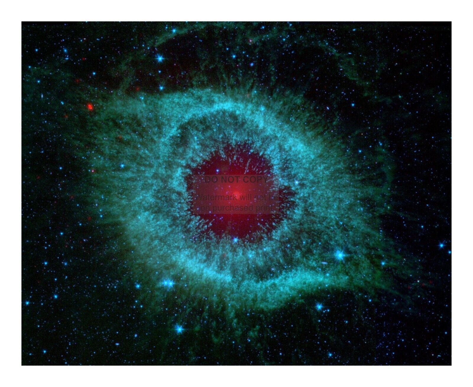 COMETS KICK UP DUST IN HELIX NEBULA SPITZER TELESCOPE NASA 8X10 PHOTOGRAPH