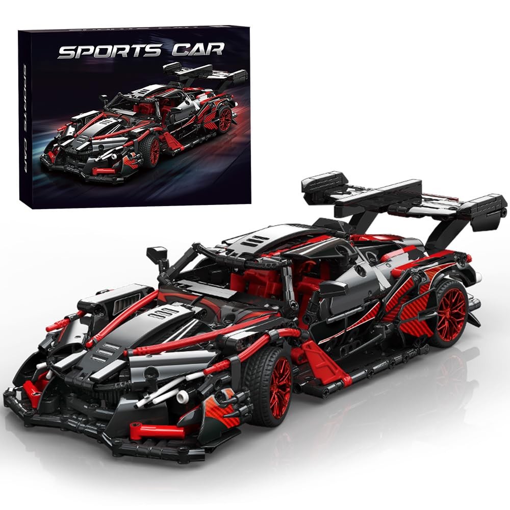APAWR 1:14 Racing Car Building Blocks Kit - 1391 Pieces Sports Car Model