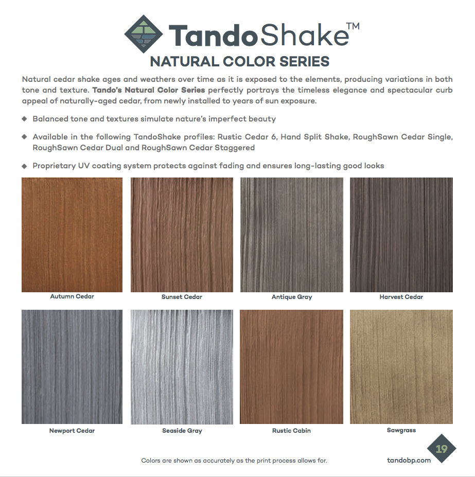 Vinyl Siding Hand Split Shake Tando Free Shipping