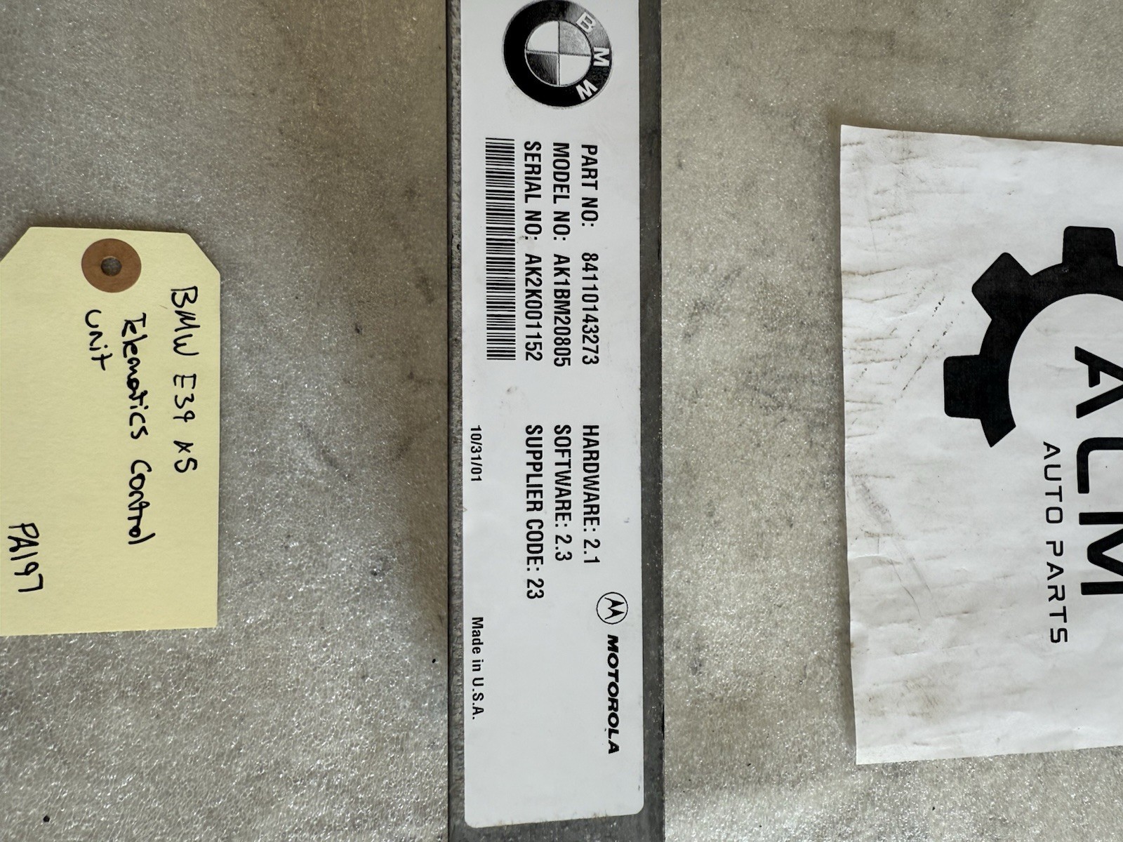1997-2003 BMW E39 X5 Telematics Control Module OEM 84110143273