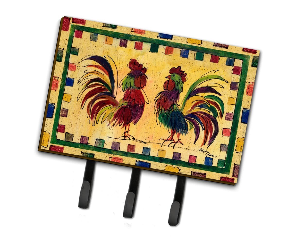 Caroline's Treasures 8062TH68 Bird - Rooster Leash Or Key Holder, Wall Hooks