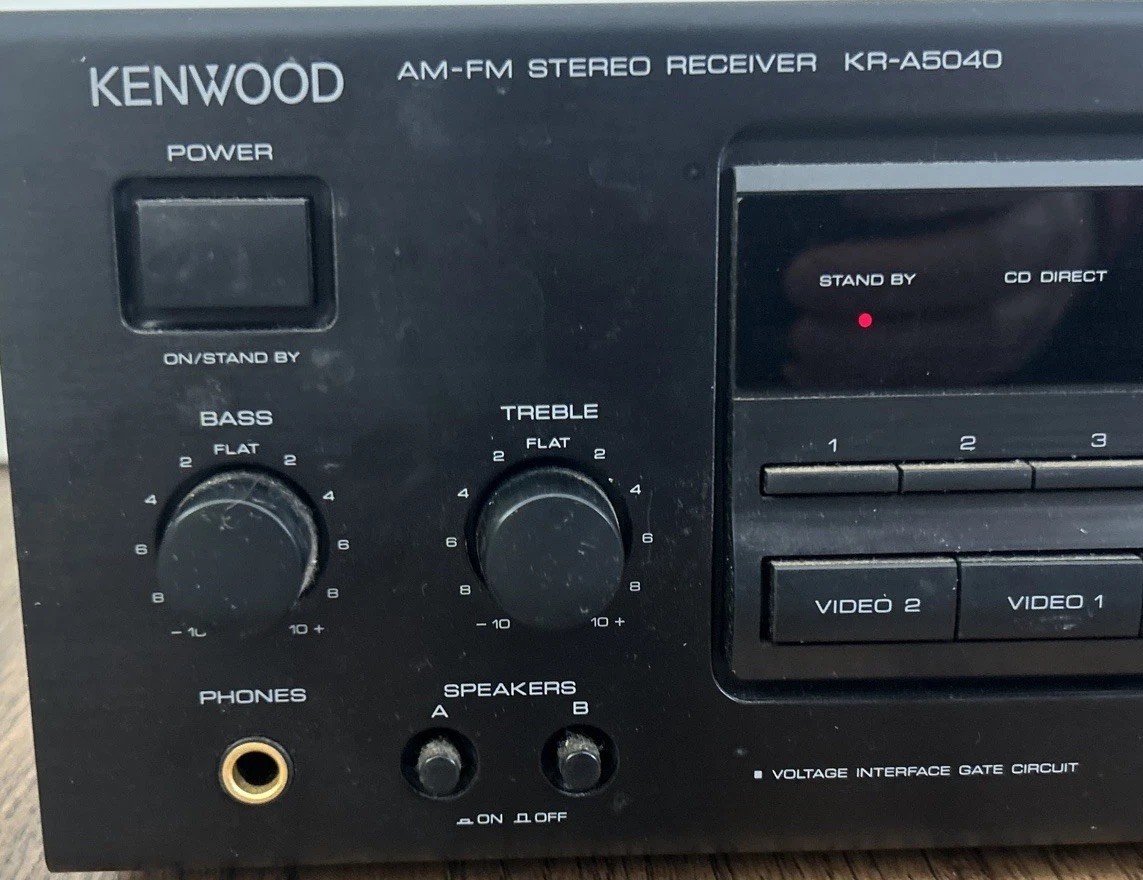 Kenwood KR-A5040 AM/FM Stereo Receiver - Untested