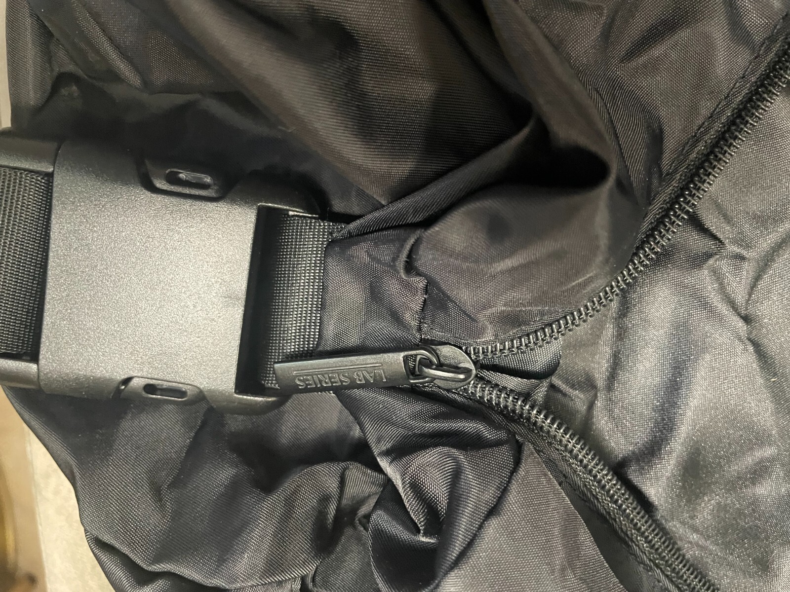 LAB Series Black Duffel Bag Gym Bag - Adjustable Shoulder Strap, Lightweight