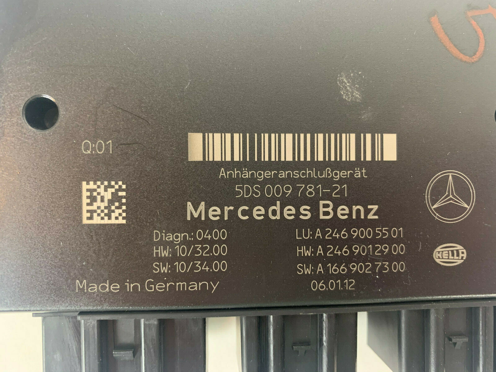 2012 Mercedes ML Class Tow Control Module Unit OEM Part A1669027300