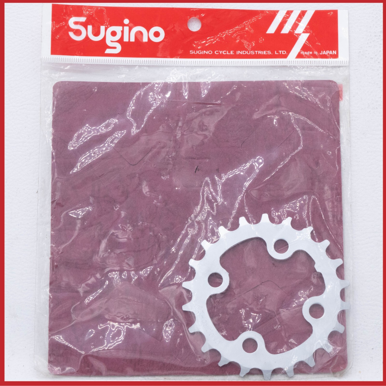 NOS SUGINO CXC2RC-22  CHAINRING 22t 58 VINTAGE MOUNTAIN BIKE MTB 4 ARMS STEEL