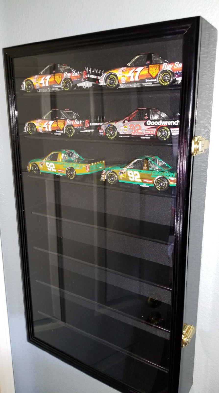 16 Car Display Case Diecast Model 1:24 Scale 1/24 Collection Shelf Cabinet LARGE