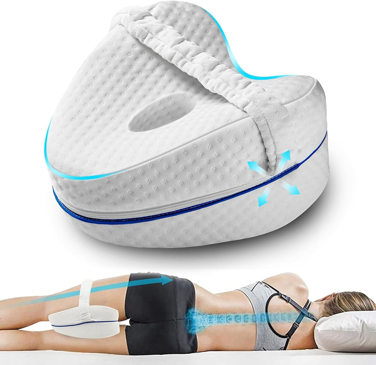 Leg Pillow, Knee Pillow for Side Sleepers, Leg Pillows for Sleeping, Knee Cus...